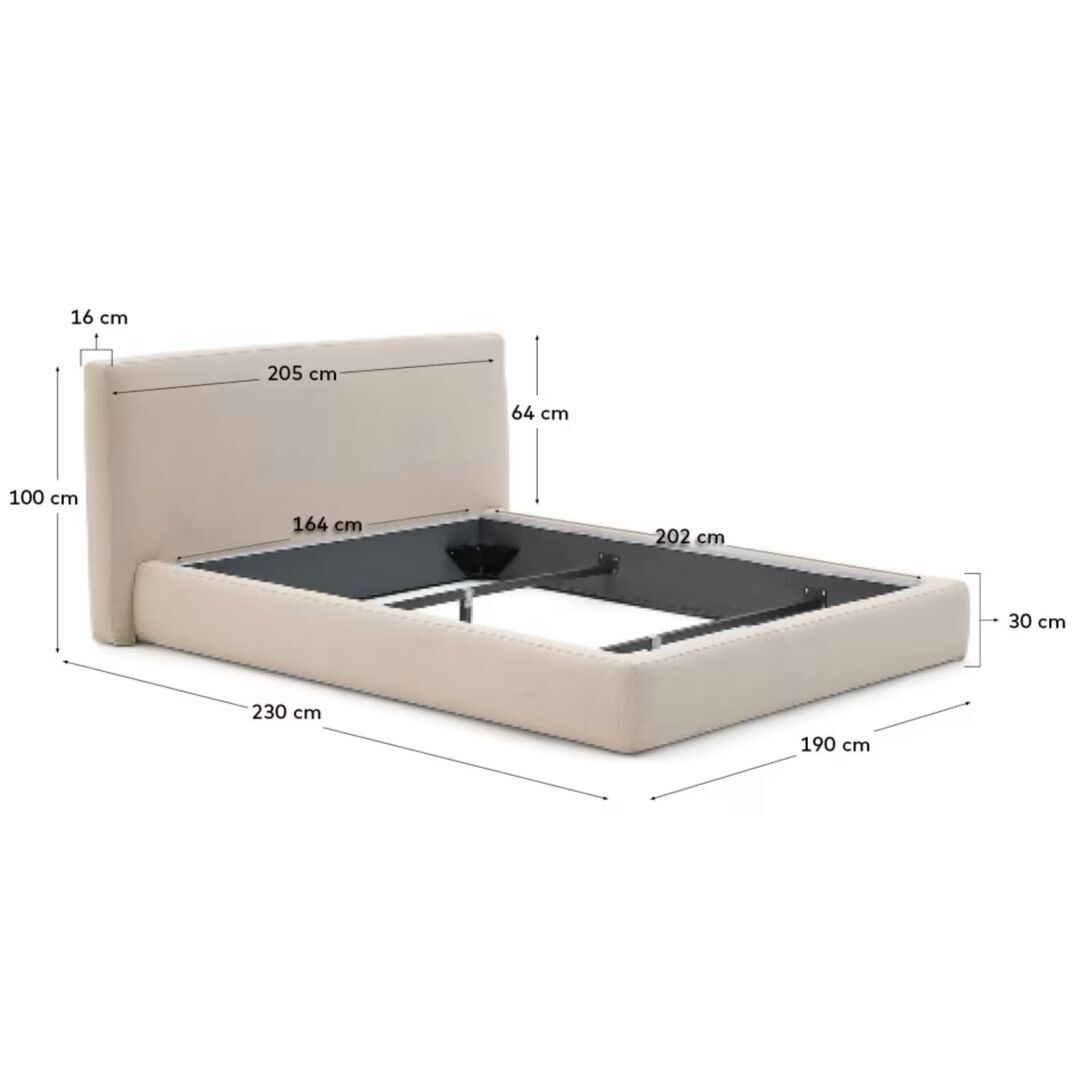 Kave_Home_Bett_Blok_205_230_Dimesnions