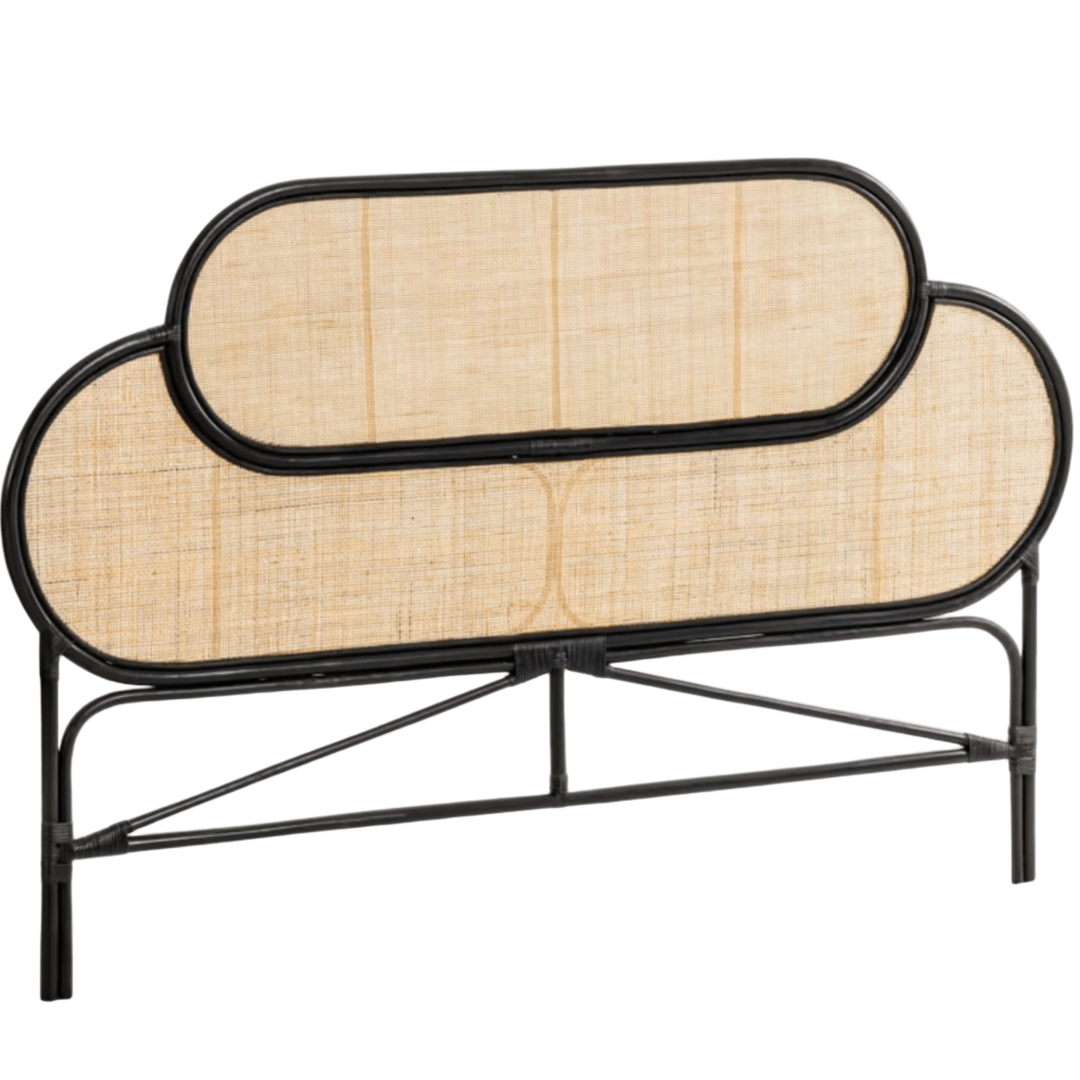 Kave Home Bettkopfteil Lalita von Kave Home Natur / Schwarz