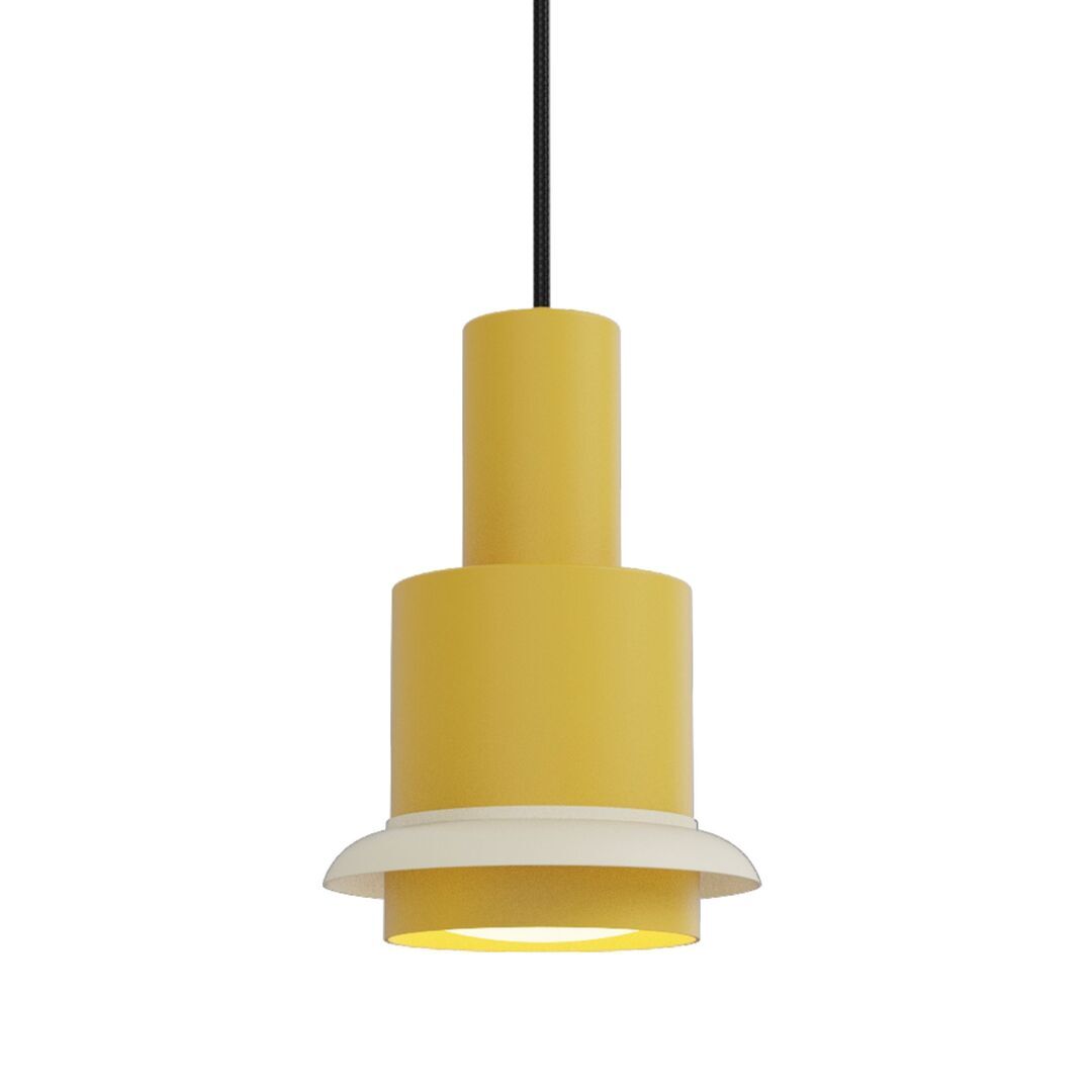 DCWéditions CHAUMONT PENDANT von DCW Gelb-Weiss, Ø: 19 cm 