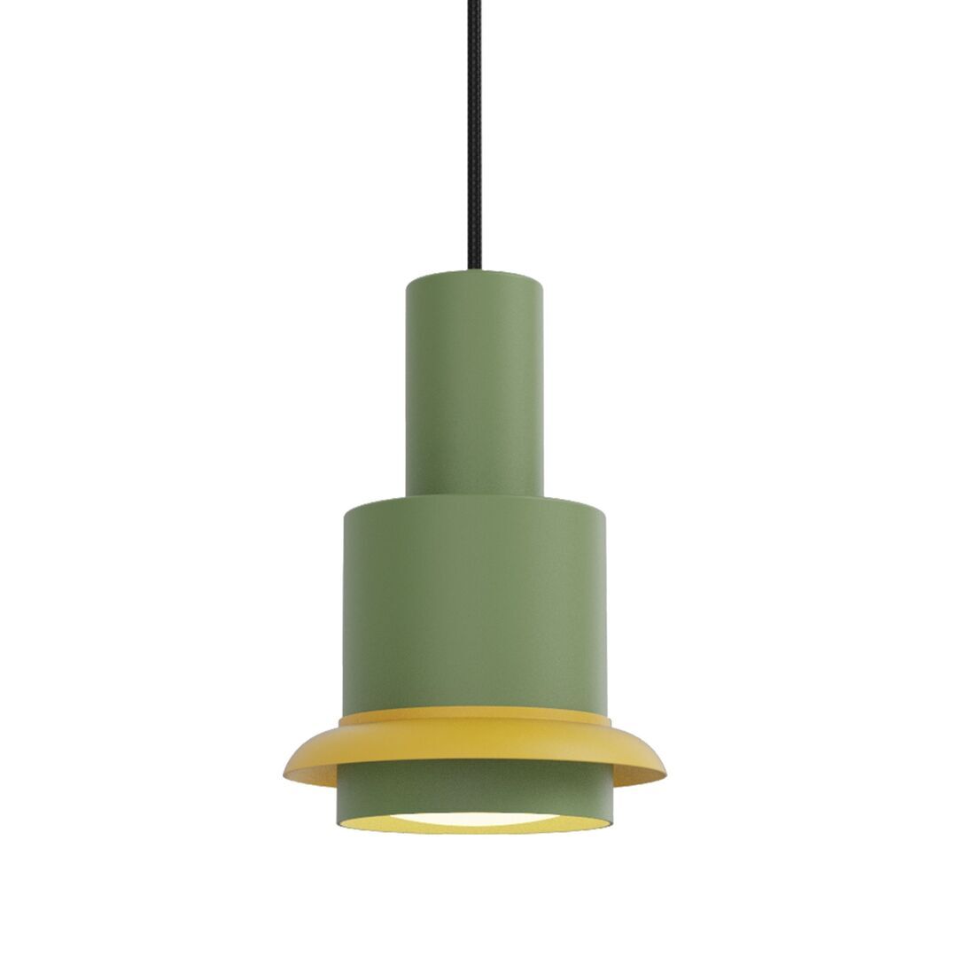 DCWéditions CHAUMONT PENDANT von DCW Grün-Gelb, Ø: 19 cm 