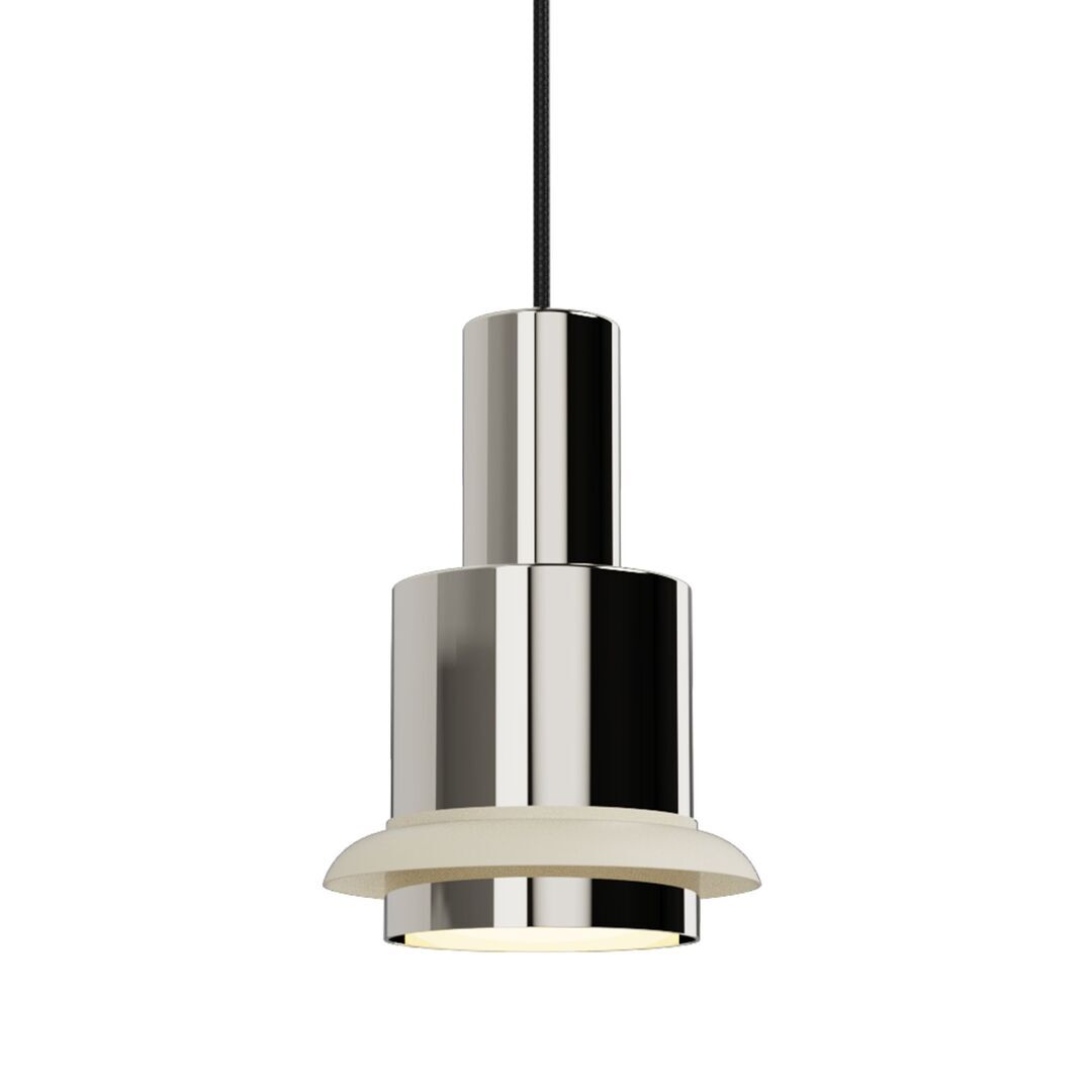 DCWéditions CHAUMONT PENDANT von DCW Nickel-Weiss, Ø: 19 cm 