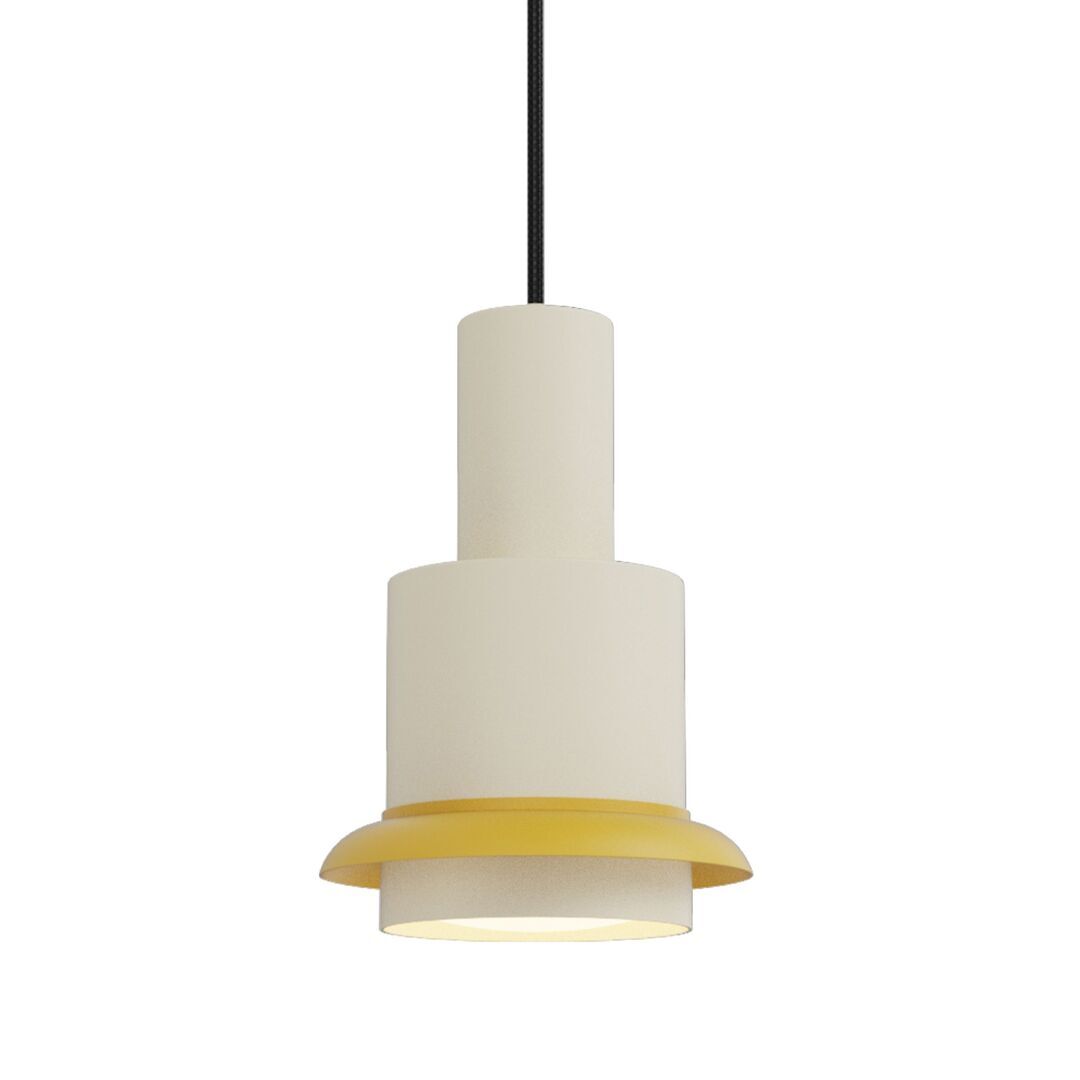 DCWéditions CHAUMONT PENDANT von DCW Weiss-Gelb, Ø: 19 cm 