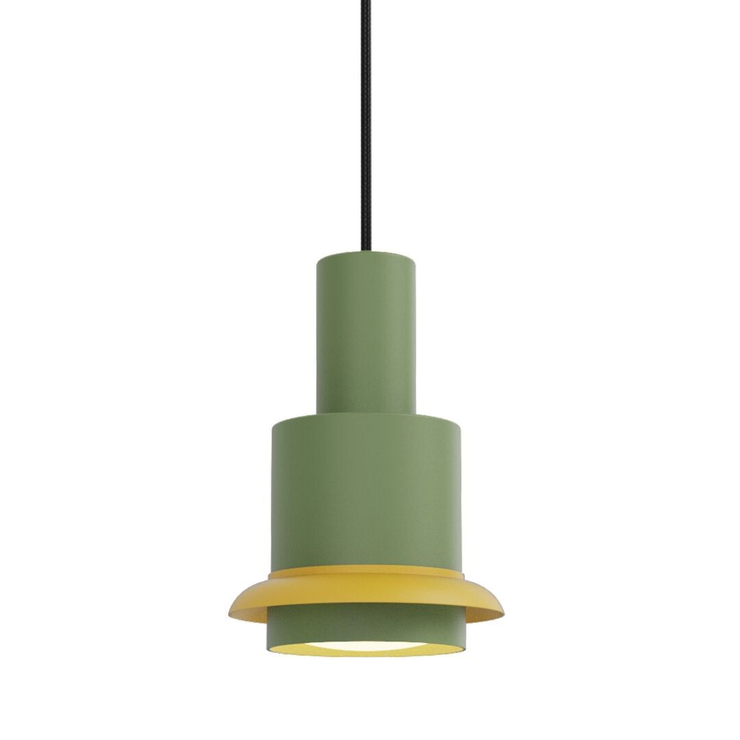 DCWéditions CHAUMONT PENDANT von DCW Grün-Gelb, Ø: 15 cm 