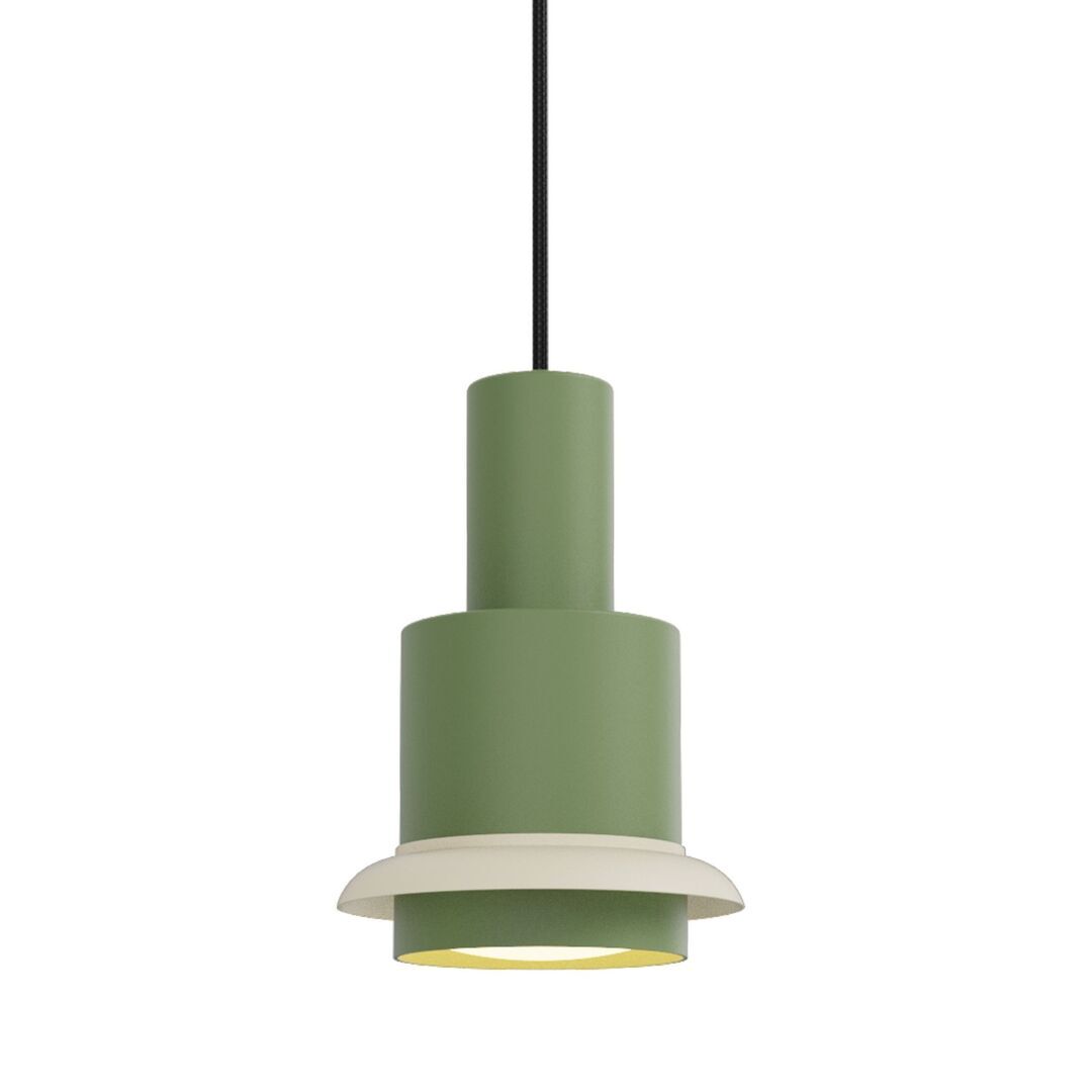 DCWéditions CHAUMONT PENDANT von DCW Grün-Weiss, Ø: 15 cm 