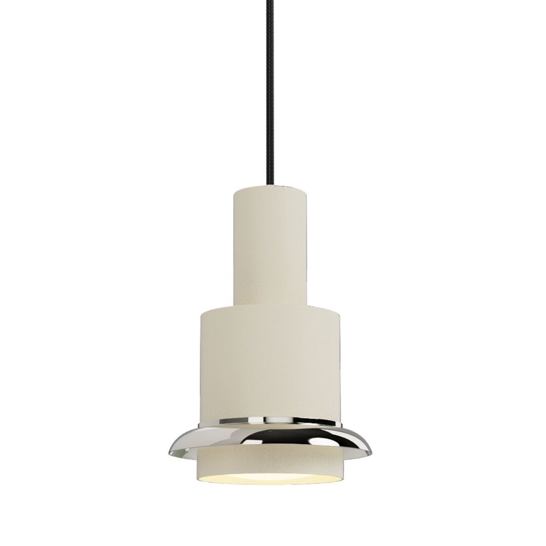 DCWéditions CHAUMONT PENDANT von DCW Weiss-Nickel, Ø: 15 cm 