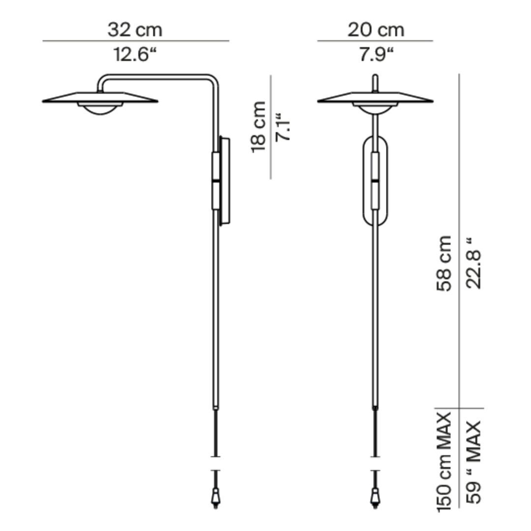Luceplan Wandleuchte Koinè von Luceplan  Schwarz-1