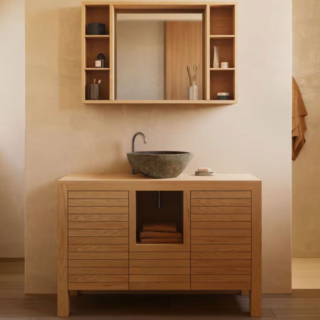 Kave_Home_Neria_Badezimmermöbel_TeakHolz_Lifestyle