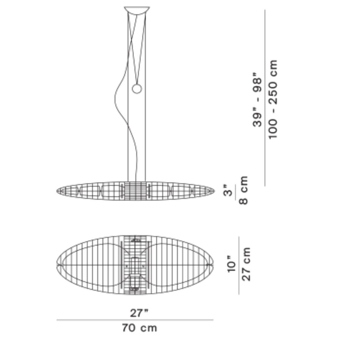 Luceplan Pendelleuchte Titania von Luceplan  Aluminium-1