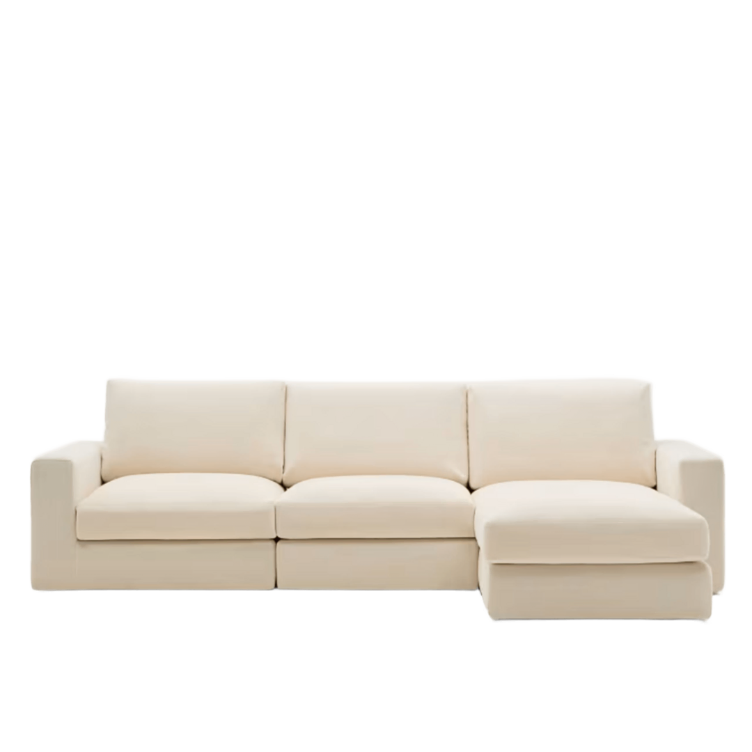 Kave Home Kave Home Alea - 4-Sitzer Modulares Sofa mit Chaiselongue rechts Ecru