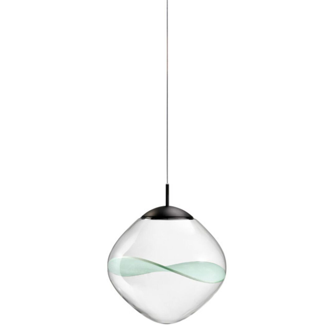 Lumina Pendelleuchte Aether von Lumina Aquamarin-grünes Blütenblatt, 2700 K
