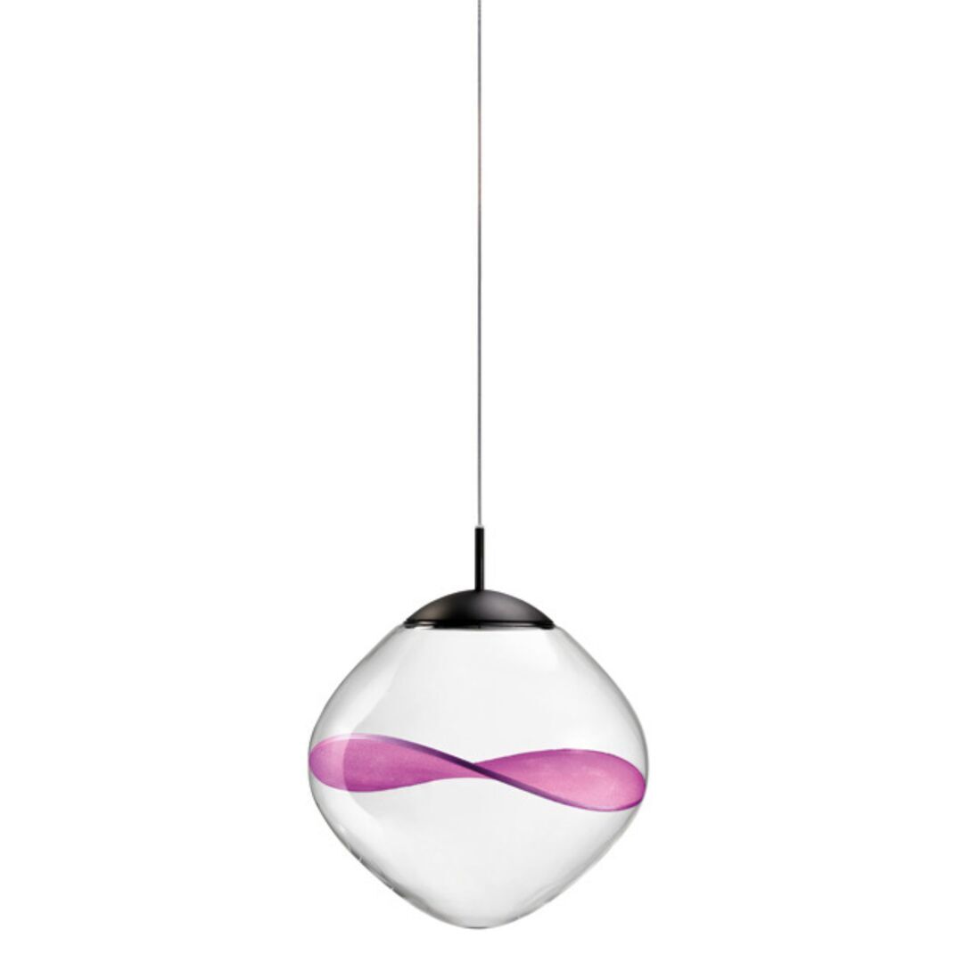 Lumina Pendelleuchte Aether von Lumina Tiefes Fuchsia-Blütenblatt, 2700 K