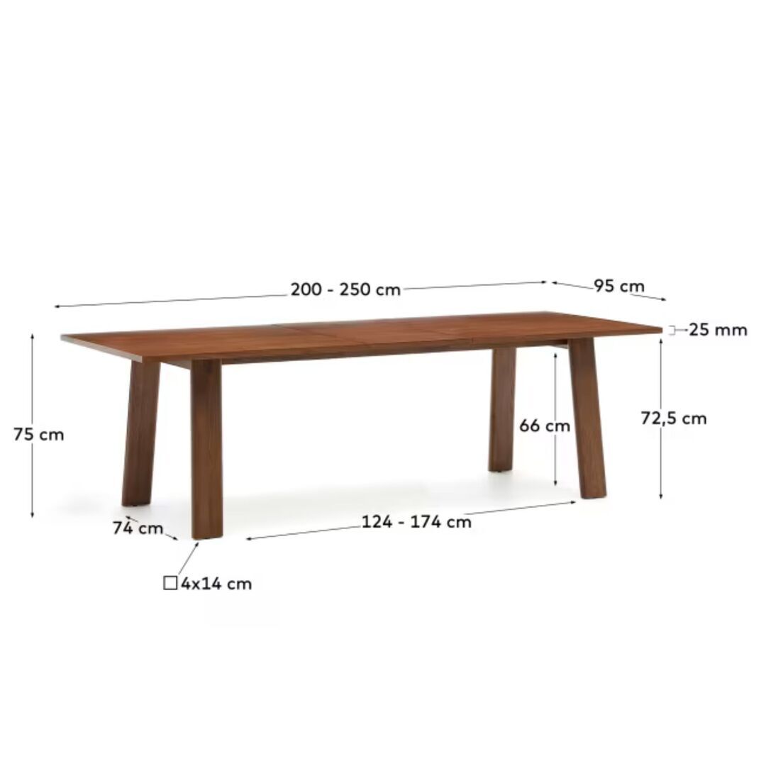 Kave_Home_Arlen_Ausziehtisch_Nussbaum_Dimesnions