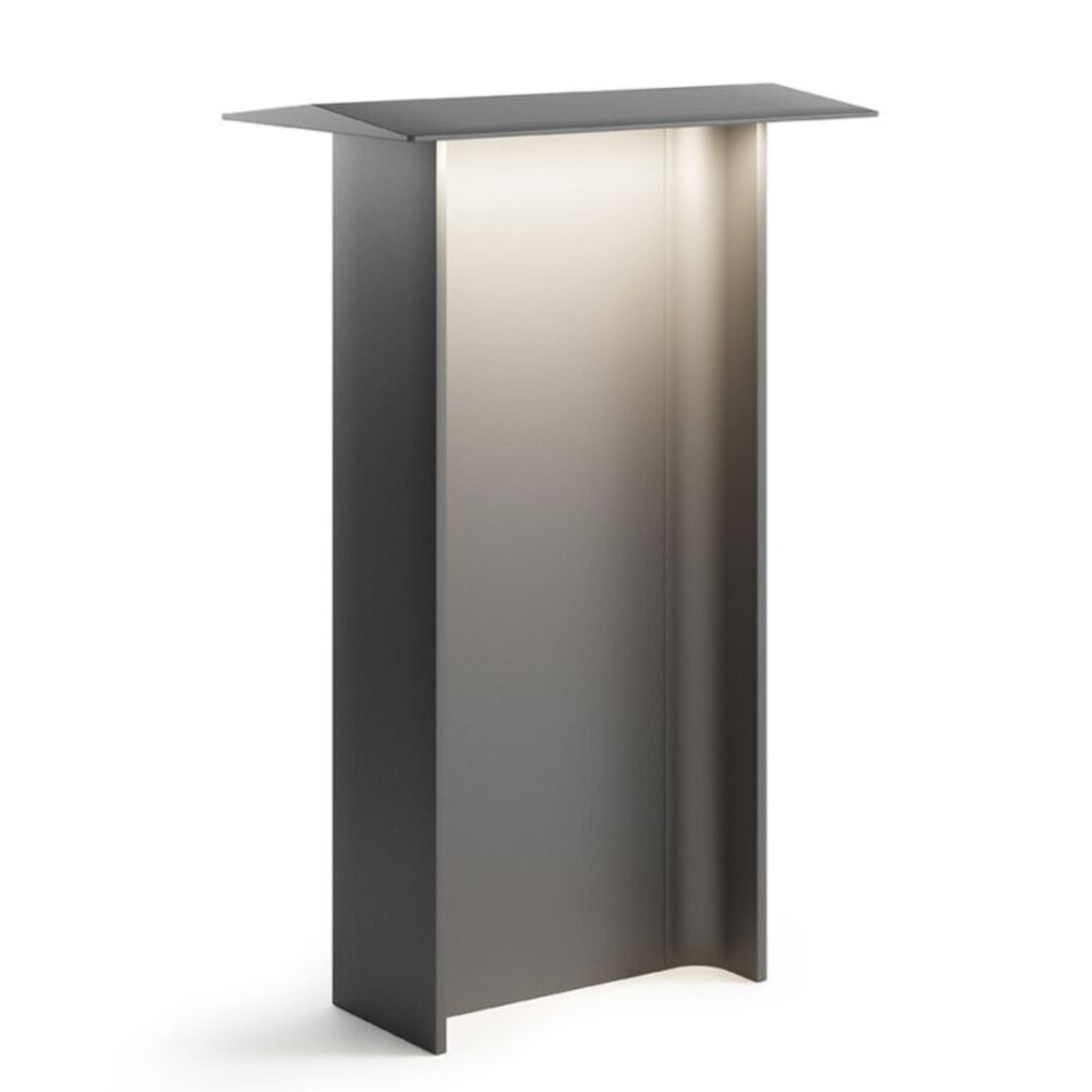 Luceplan Stehleuchte Fienile von Luceplan Hellgrau, H: 72 cm