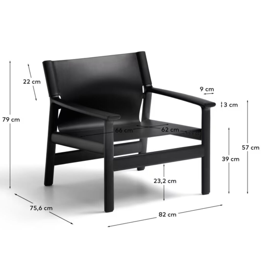 Kave_Home_Sessel_Jan _Black_Dimesnion