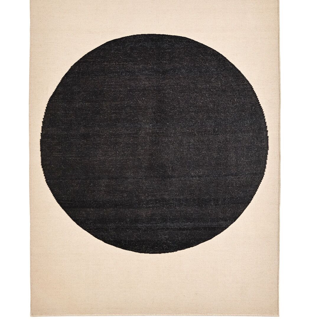 nanimarquina Teppich Topo von Nanimarquina B: 300 cm / L: 400 cm , Black 