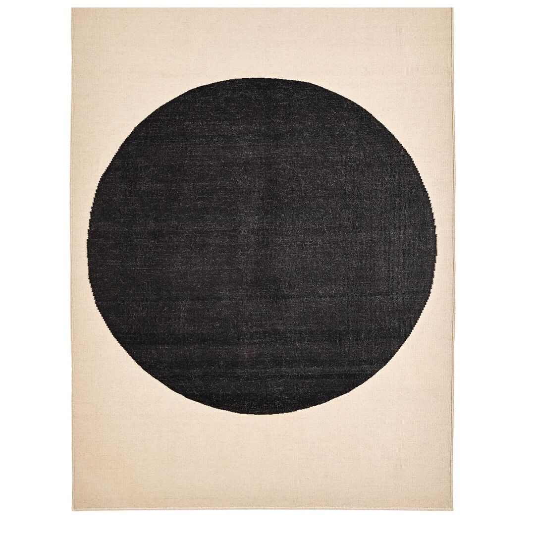 nanimarquina Teppich Topo von Nanimarquina B: 250 cm / L: 350 cm , Black 