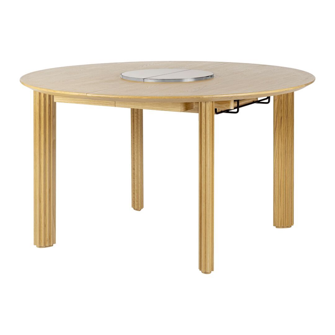 Umage Ausziehbarer Esstisch Comfort Circle von Umage Ripples, Weiss Stahl