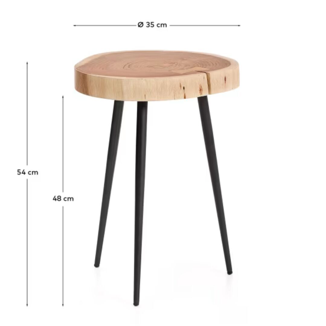Kave_Home_Beistelltisch_Tanive_gebleichtem_Finish_Schwarz_Stahlbeinen_Details