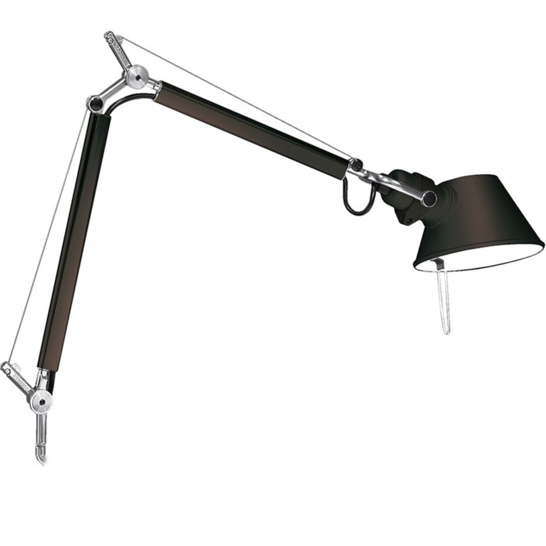 Artemide Tolomeo Micro mit Fuss von Artemide Schwarz