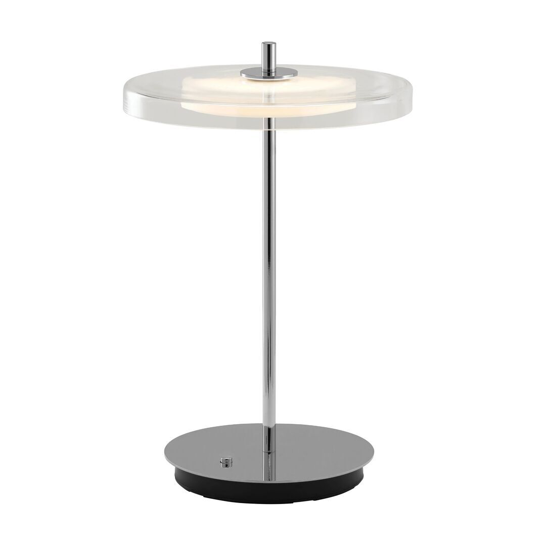 Umage Aufladbare Tischleuchte Asteria Glass Move von Umage Stahl poliert