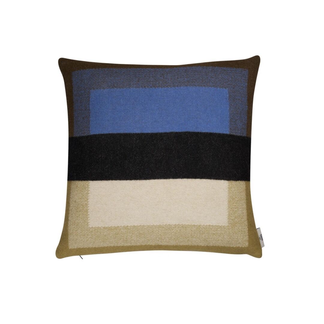 Røros Tweed Lammwollkissen Bento 50 x 50 cm von Røros Tweed Olive