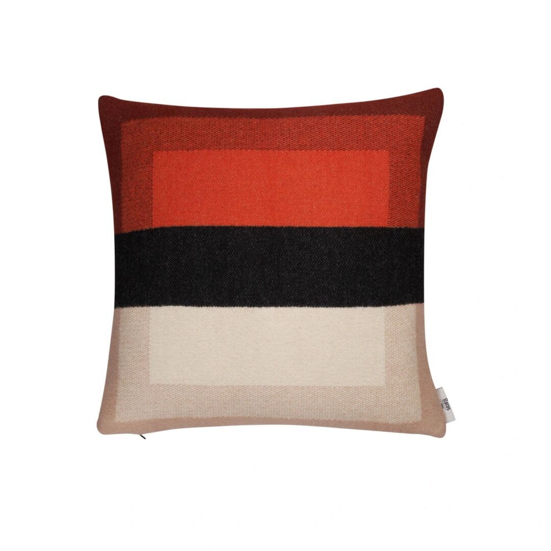 Røros Tweed Lammwollkissen Bento 50 x 50 cm von Røros Tweed Rosehip