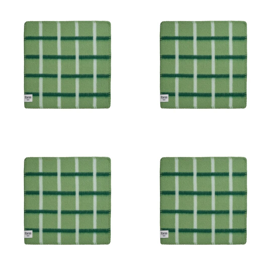 Røros Tweed Sitzkissen aus Lammwolle Knut von Røros Tweed Feldgrün