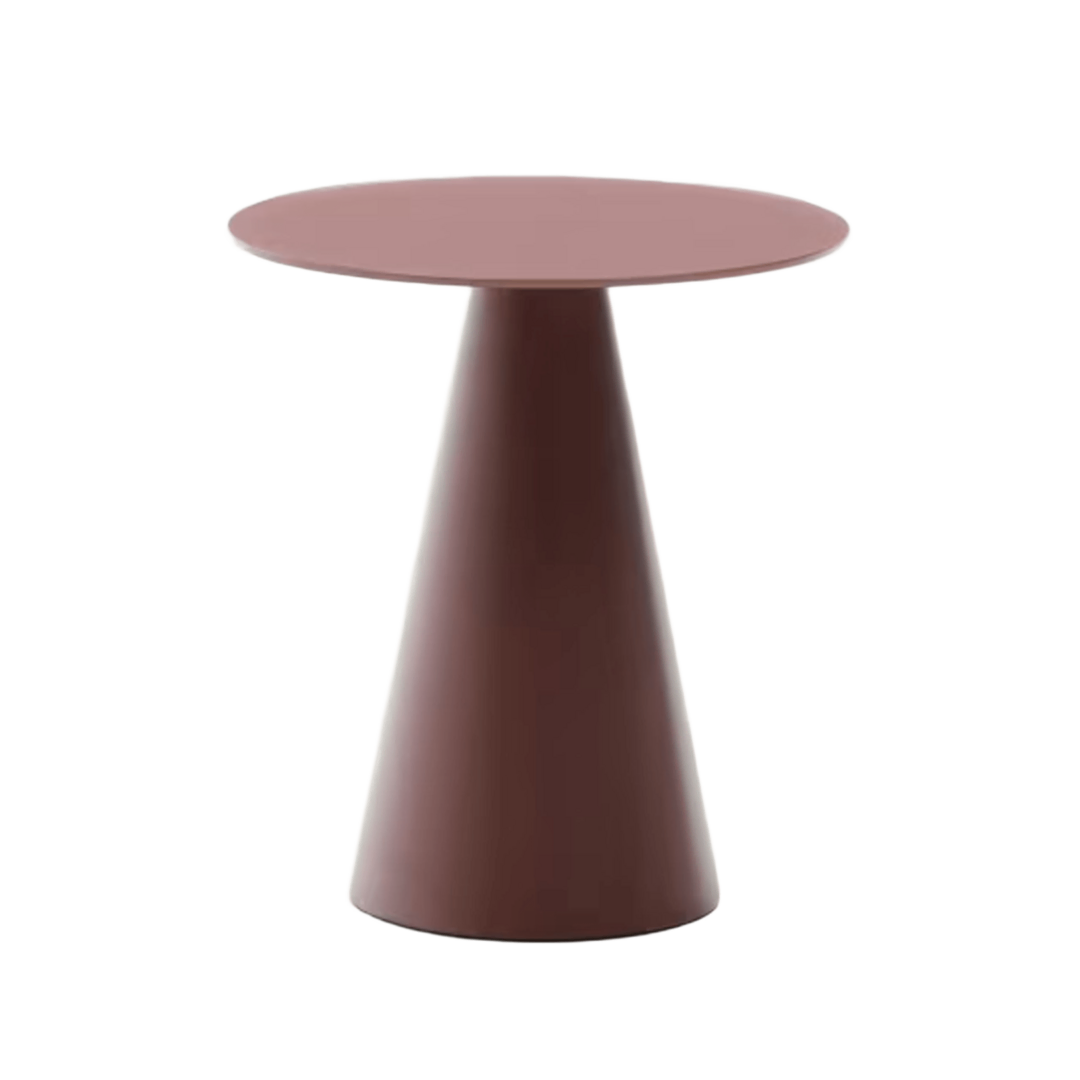 Kave Home Kave Home WILSHIRE - Beistelltisch Glas  Ø: 50 cm, Matt Terrakotta