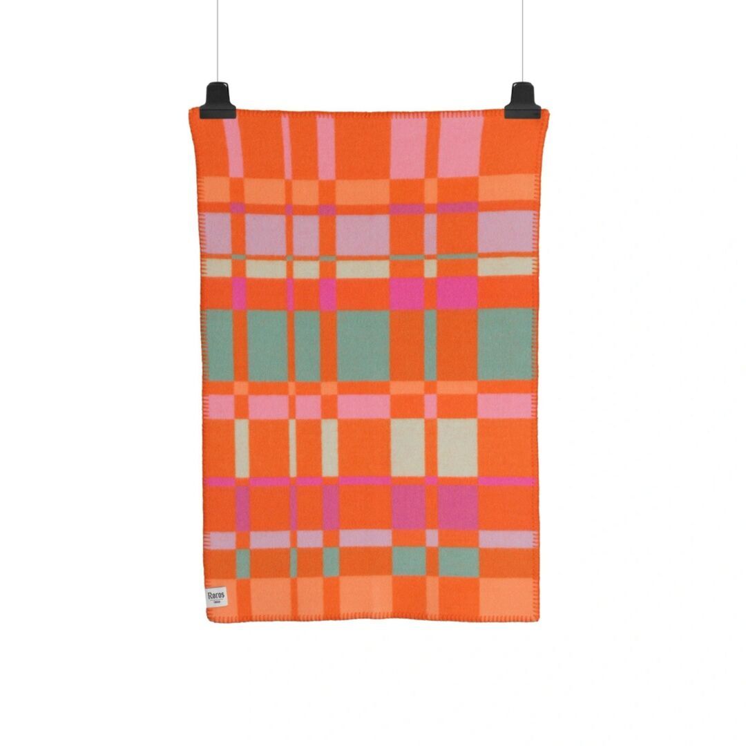 Røros Tweed,Lammwolldecke City 135 x 200 cm von Røros Tweed,orange,Wohntextilien,Plaids