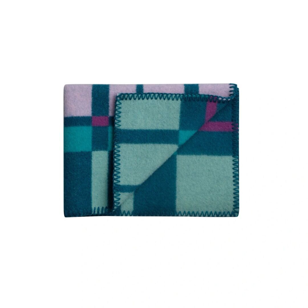 Røros Tweed Lammwolldecke City 135 x 200 cm von Røros Tweed Aqua