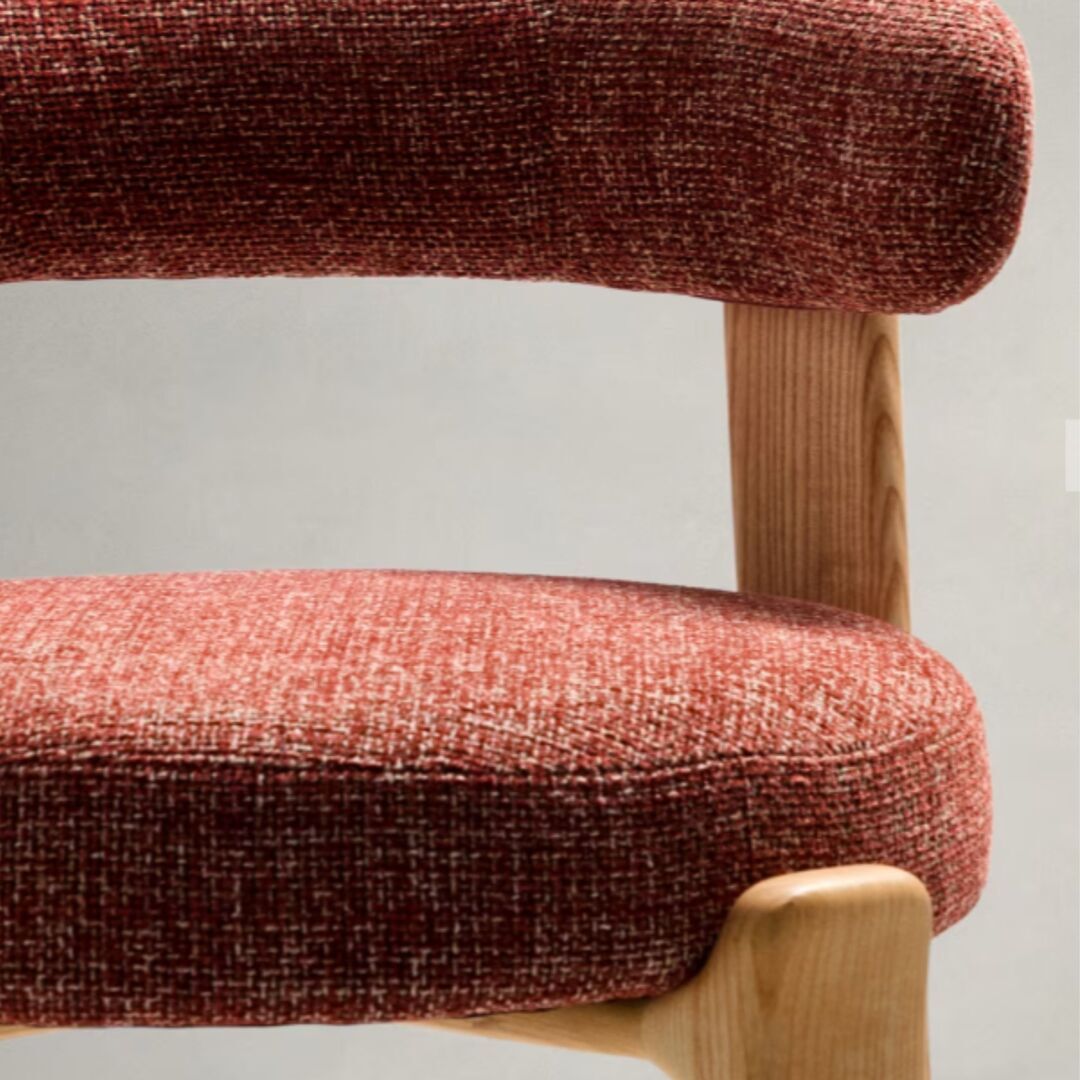 Kave_Home_Hocker_Granite_aus_Chenille_Hellbraun_Terrekota_Details