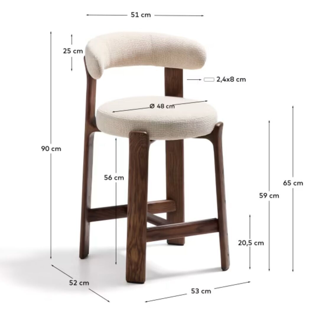 Kave_Home_Hocker_Granite_aus_Chenille_Dunkelbraun_Beige_Dimensions