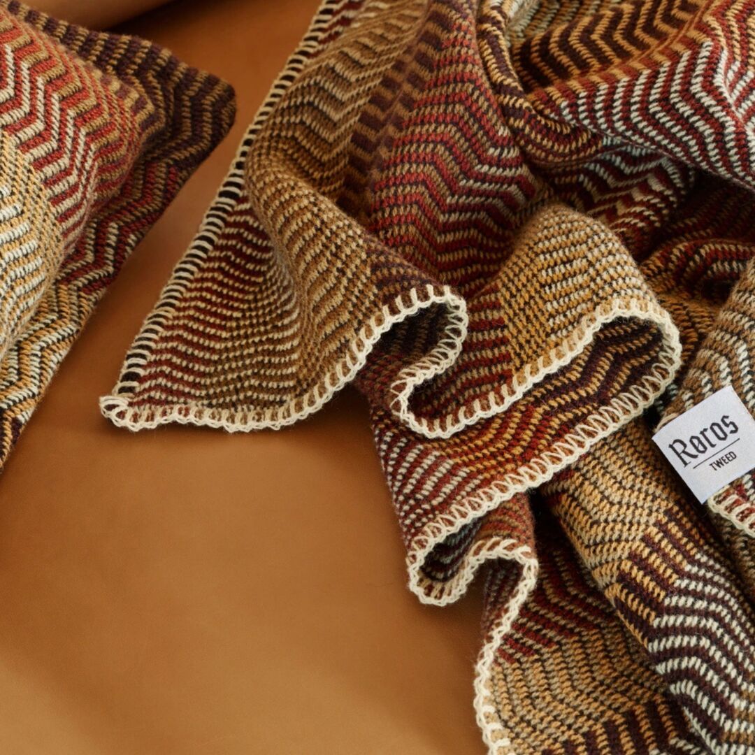 Røros Tweed Lammwolldecke Fri 150 x 200 cm von Røros Tweed