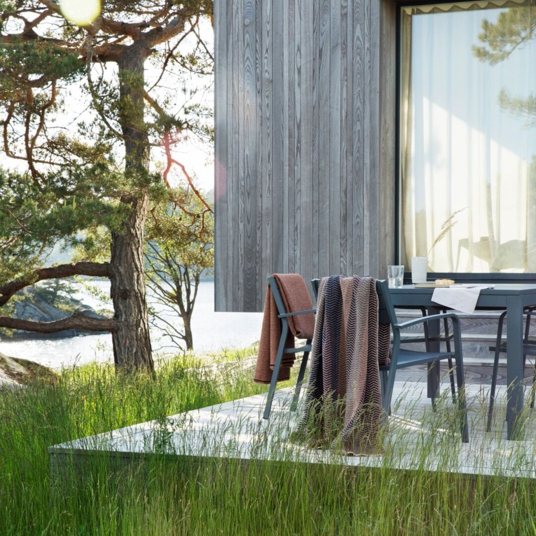 Røros Tweed Lammwolldecke Fri 150 x 200 cm von Røros Tweed