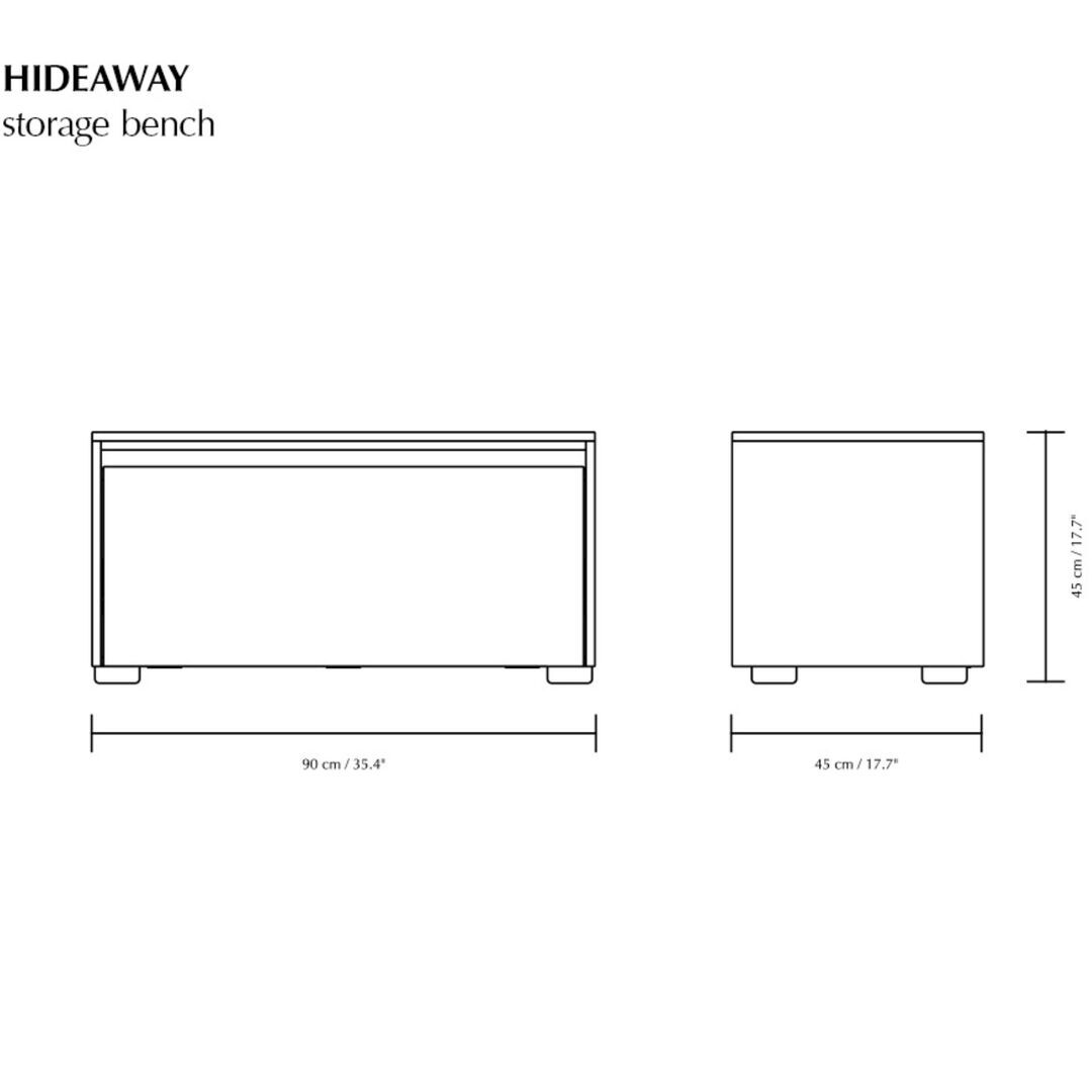 Umage Aufbewahrungsbank mit Regalbrett Hideaway von Umage