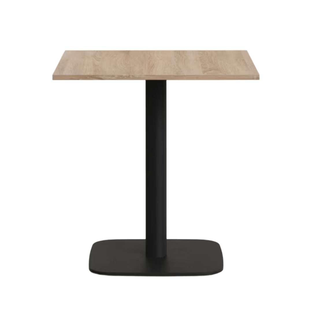 Kave Home Tisch Melamin Dina von Kave Home Natur / Metallbein Schwarz lackiert