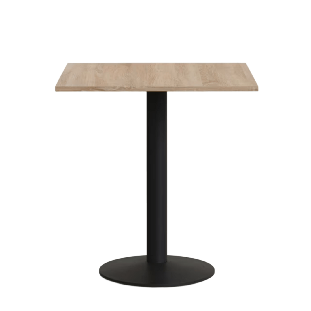 Kave Home Tisch Melamin Esilda von Kave Home Natur / Metallbein Schwarz lackiert