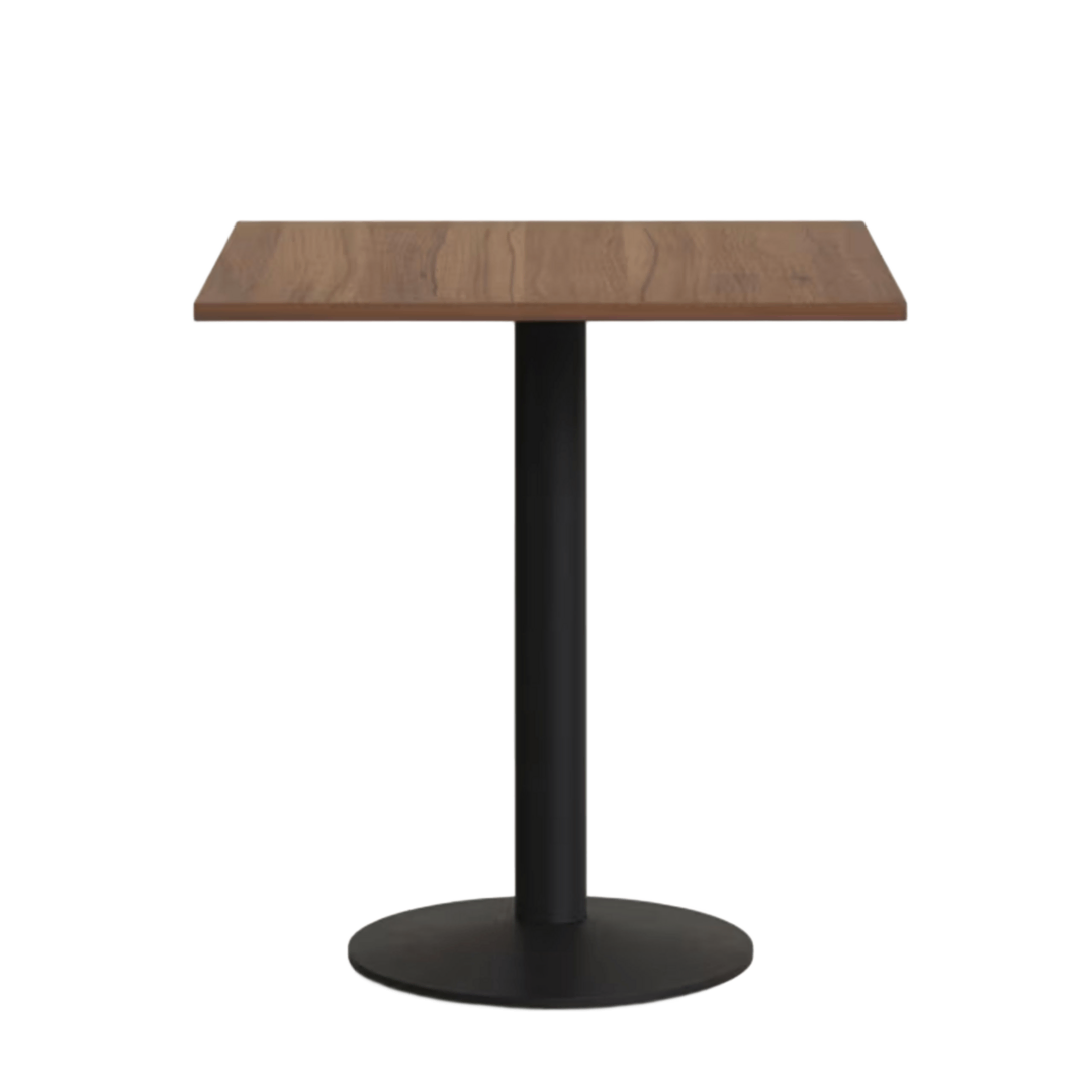 Kave Home Tisch Melamin Esilda von Kave Home Nussbaum / Metallbein Schwarz lackiert