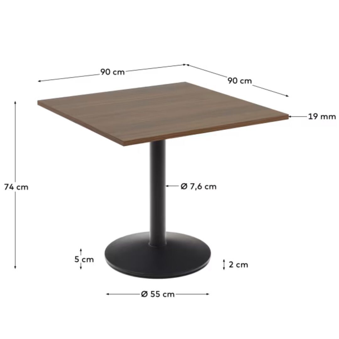 Kave_Home_Hoher_Tisch_Dina_Nussbaum_Metallbein_Schwarz_90_cm_Dimesnions