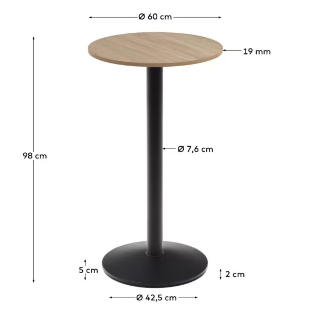 Kave_Home_Hoher_Runder_Stehtisch_Dina_Natur_Metallbein_Schwarz_60_cm_Dimesnions