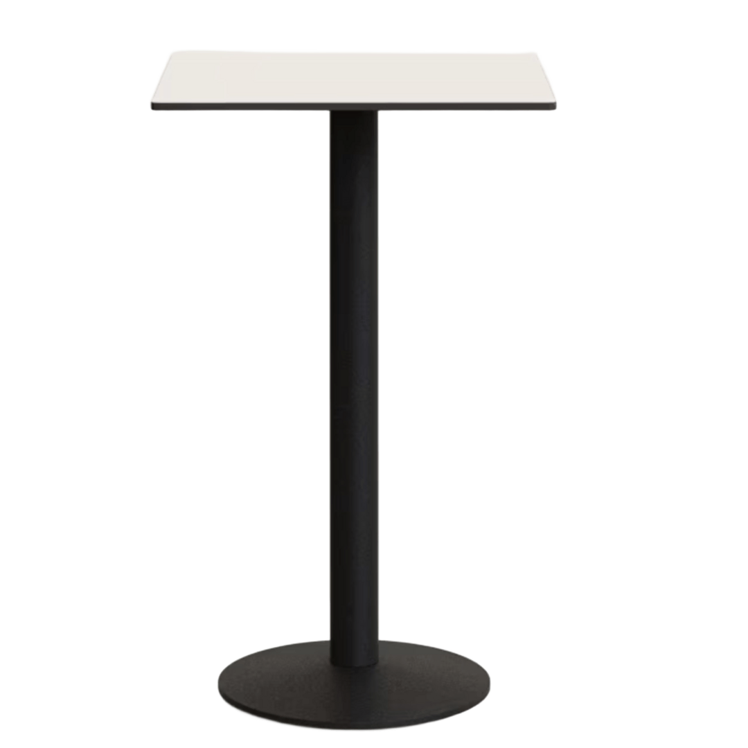 Kave Home Stehtisch Esilda 60 x 60 cm von Kave Home Weiss / Schwarz