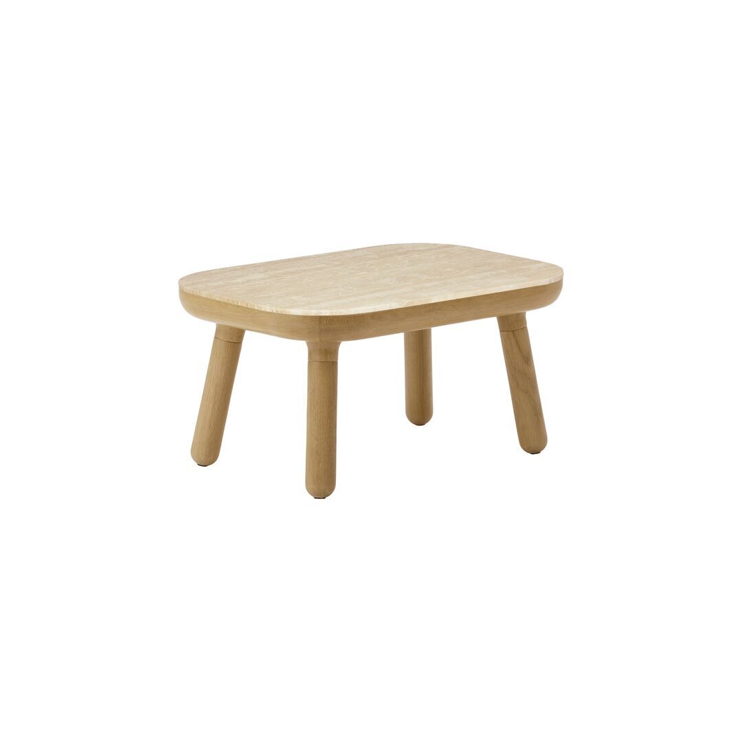 Umage Beistelltisch Paff von Umage Travertin, niedrig