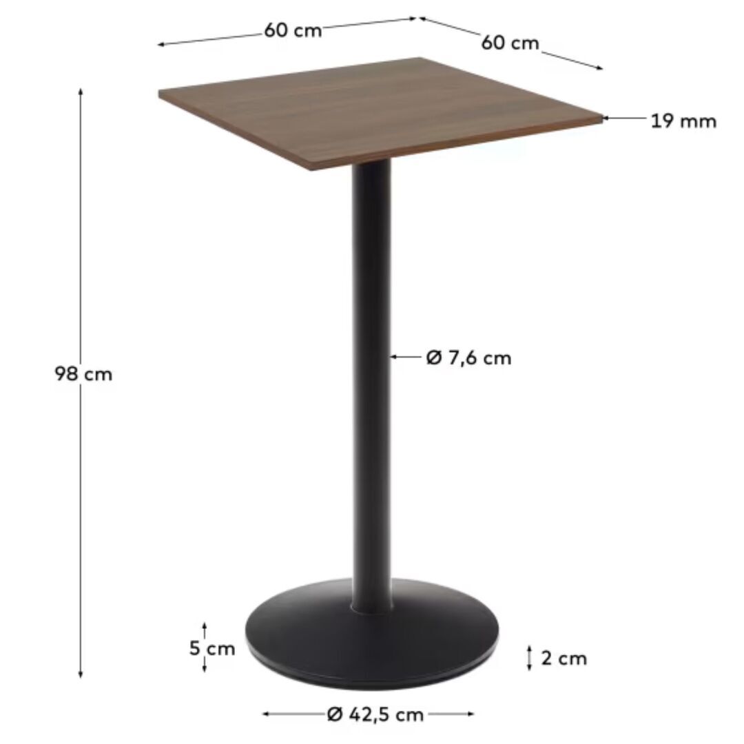 Kave_Home_Hoher_Runder_Stehtisch_Dina_Nussbaum_Metallbein_Schwarz_60_60_cm_Dimesnions