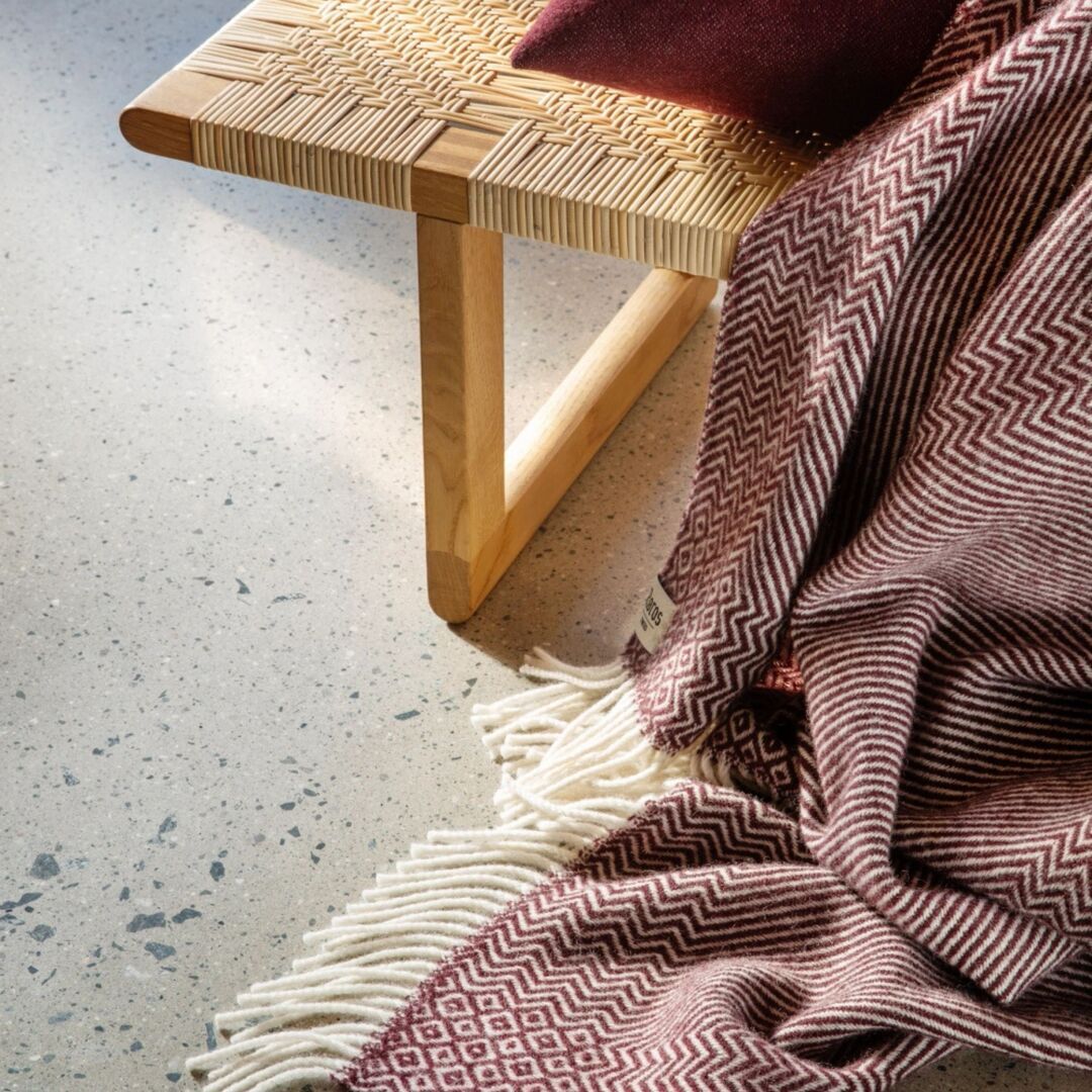 Røros Tweed,Lammwolldecke Kattefot 140 x 220 cm von Røros Tweed,Wohntextilien,Plaids