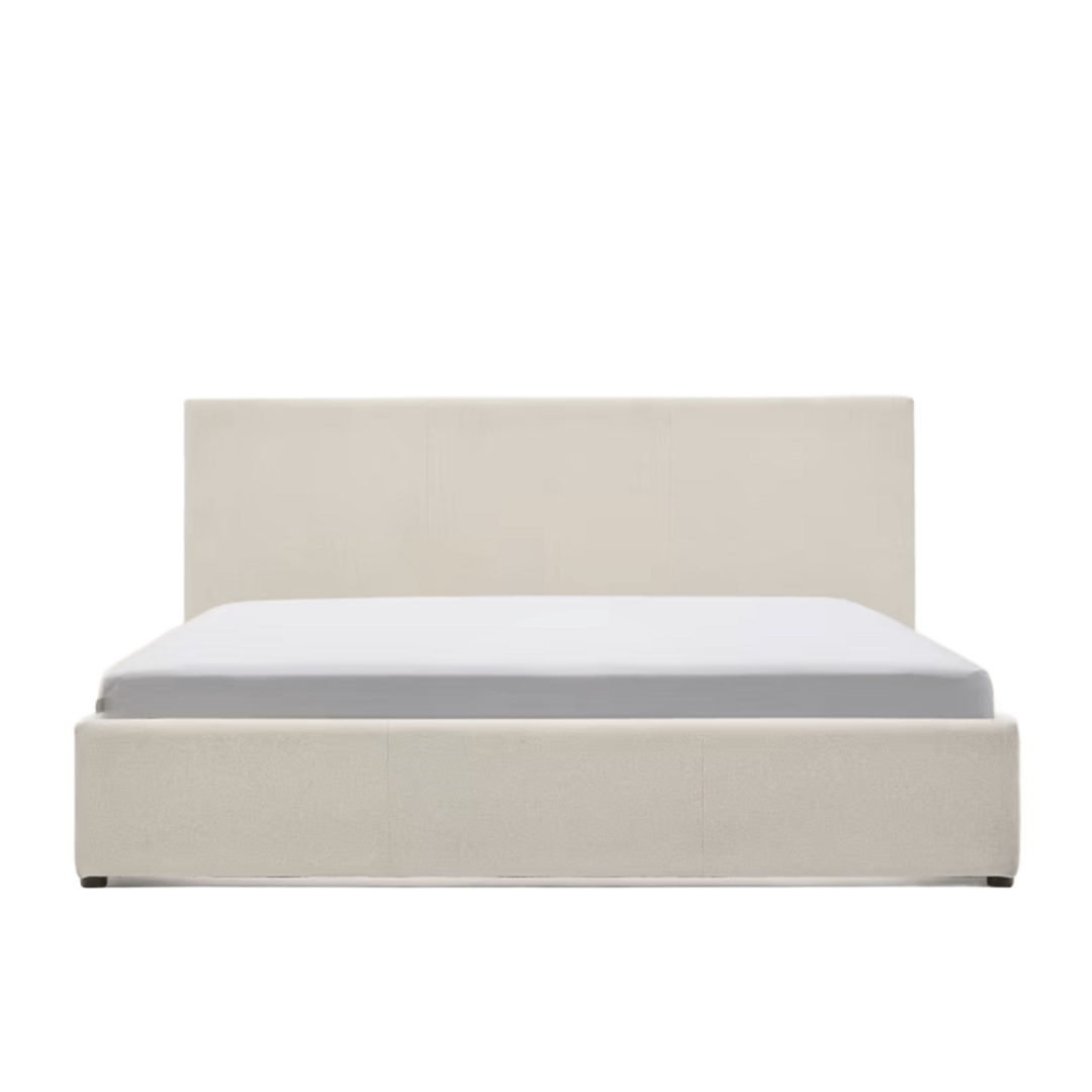 Kave Home Bett mit Bettkasten Nahiri von Kave Home B: 162 cm / Matratze - B: 150 cm / T: 215 , Beige
