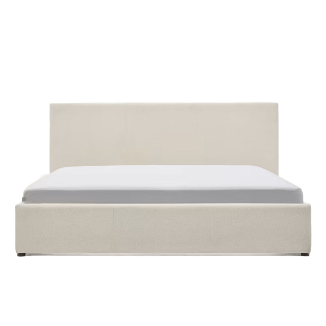 Kave Home Bett mit Bettkasten Nahiri von Kave Home B: 171 cm / Matratze - B: 160 cm / T: 215 cm, Beige
