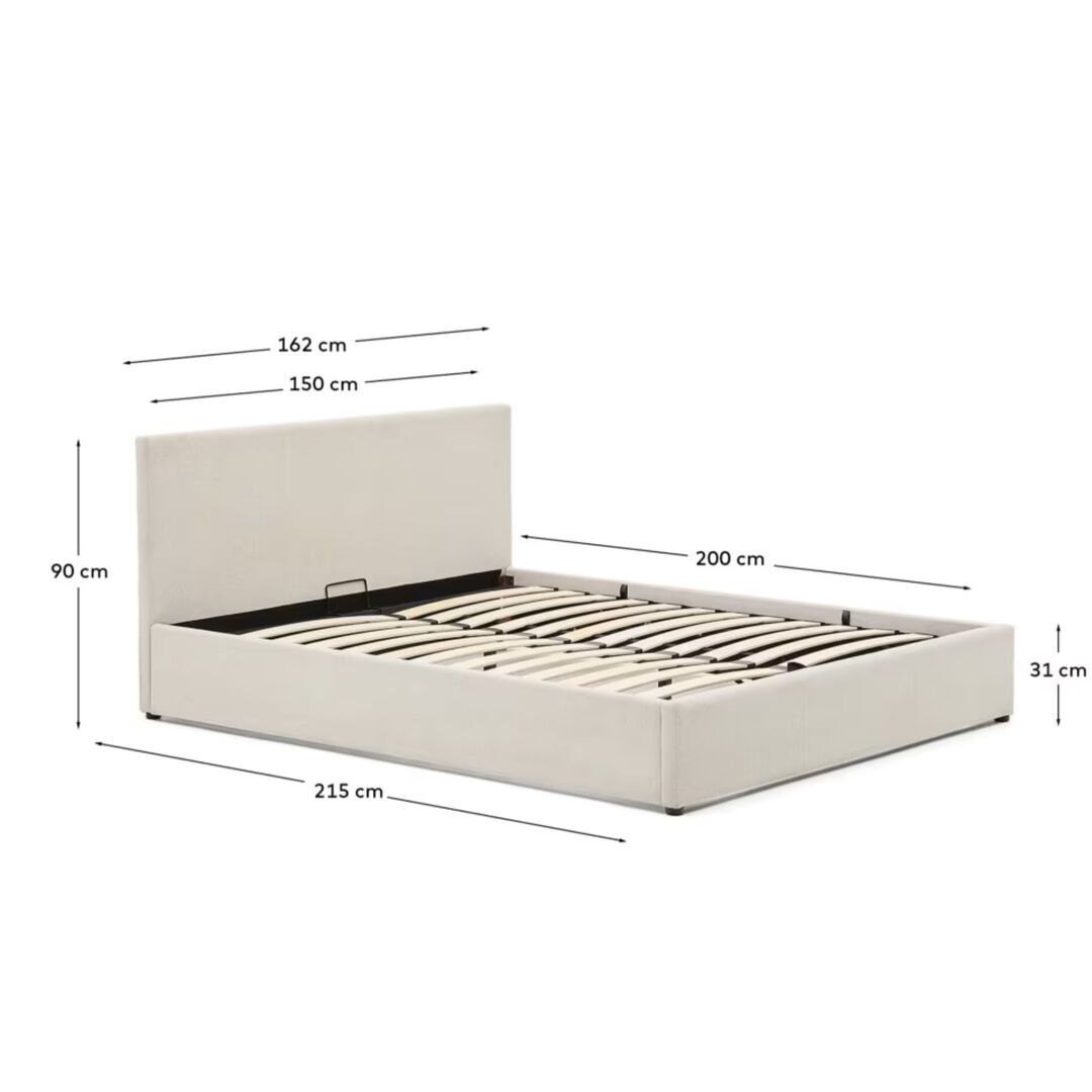 Kave_Home_Bett_mit_Bettkasten_Nahiri_Mit_Matratze_Beige_150