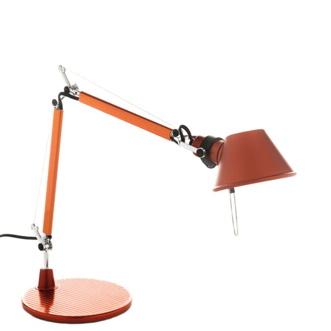Artemide Tolomeo Micro mit Fuss von Artemide Orange