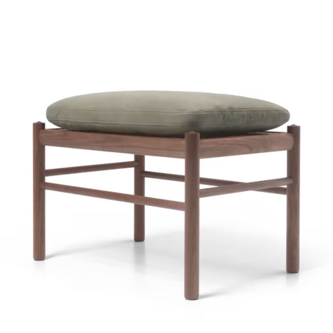 Carl Hansen & Søn OW149F Fusshocker von Carl Hansen & Son Terra Jade 20368, Walnuss geölt
