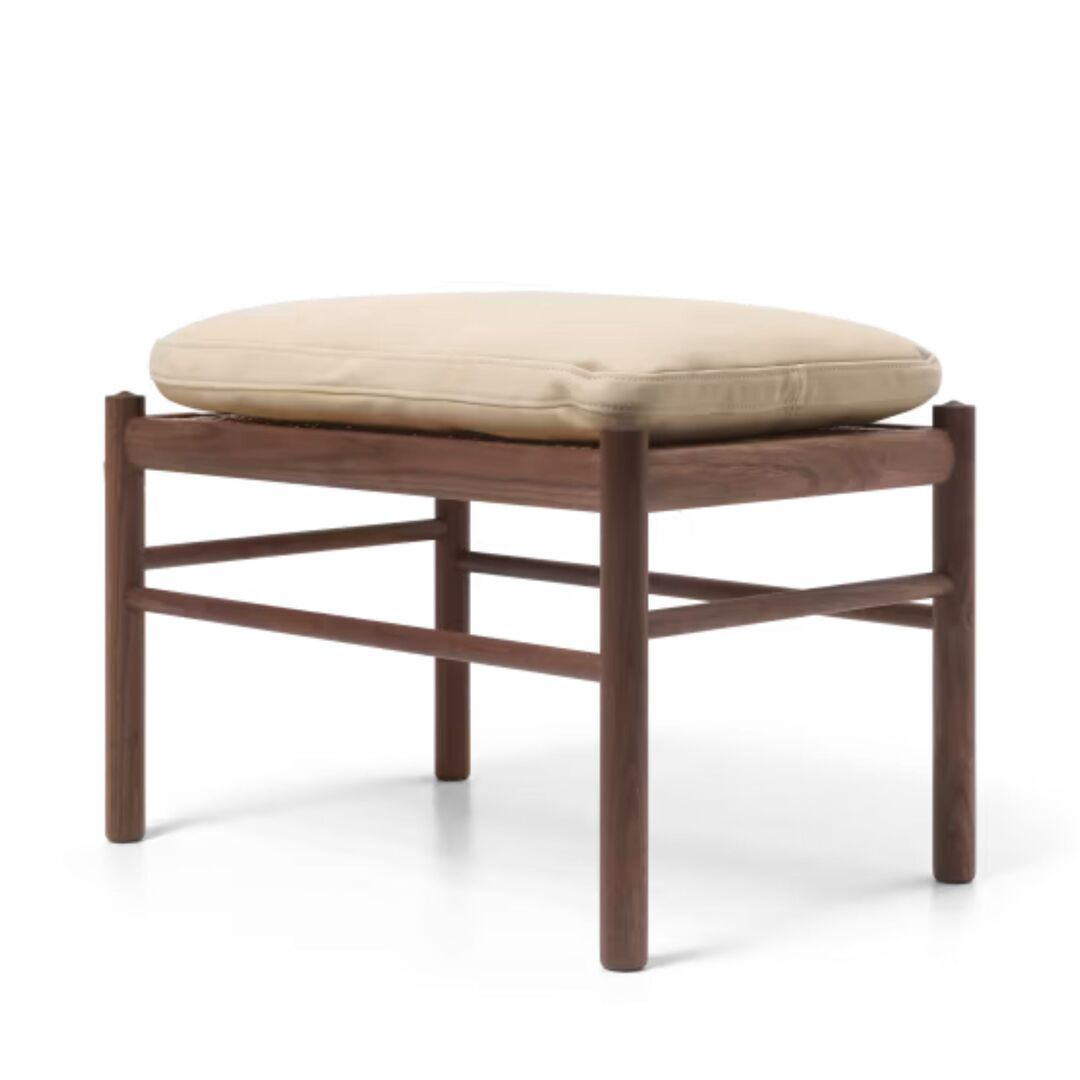 Carl Hansen & Søn OW149F Fusshocker von Carl Hansen & Son Terra Lime 20365, Walnuss geölt
